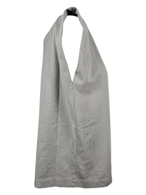 t-shirt donna con aperura nella schiena grigio ( Nude ) | 1103E2528703